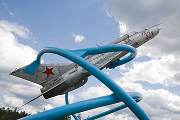 Image showing Soviet fighter plane monument