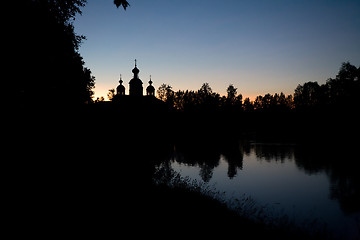 Image showing church silhouette