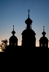 Image showing church silhouette