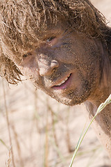 Image showing sandy man