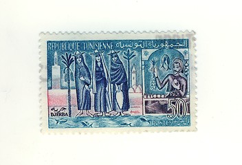 Image showing tunisian stamp