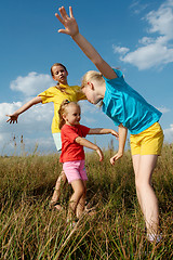 Image showing Children on a meadow