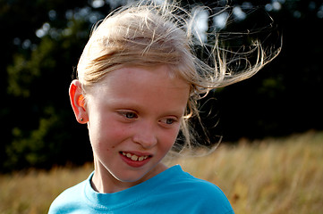 Image showing Girl on a meadow