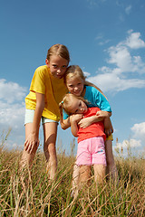 Image showing Children on a meadow