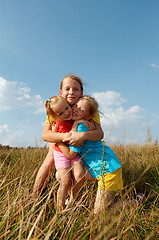 Image showing Children on a meadow