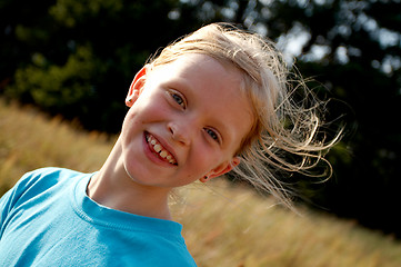 Image showing Girl on a meadow