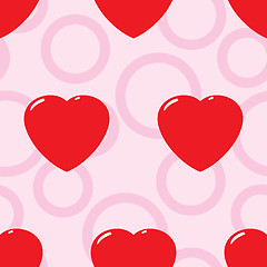 Image showing Valentine's day abstract seamless background.