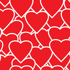 Image showing Valentine's day abstract seamless background.