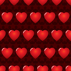 Image showing Valentine's day abstract seamless background