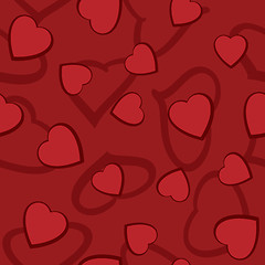 Image showing Valentine's day abstract seamless background