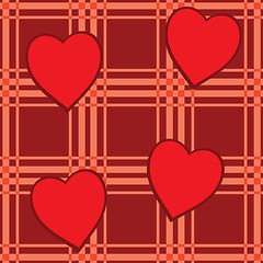 Image showing Valentine's day abstract seamless background