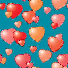 Image showing Valentine's day abstract seamless background