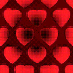 Image showing Valentine's day abstract seamless background