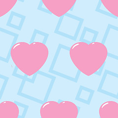 Image showing Valentine's day abstract seamless background.