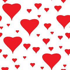 Image showing Valentine's day abstract seamless background