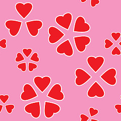 Image showing Valentine's day abstract seamless background