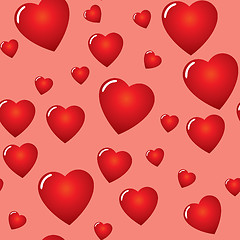 Image showing Valentine's day abstract seamless background