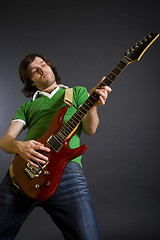 Image showing Electric guitar player