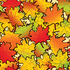 Image showing Maple leaf abstract background.