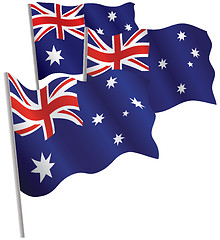 Image showing Commonwealth of Australia 3d flag.