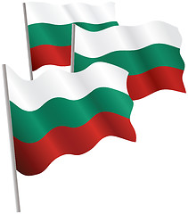 Image showing Republic of Bulgaria 3d flag.