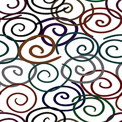 Image showing Abstract twist-line background. Seamless.