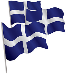 Image showing Greece 3d flag.