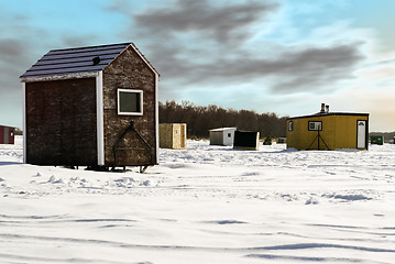 Image showing Ice Fishing Shed