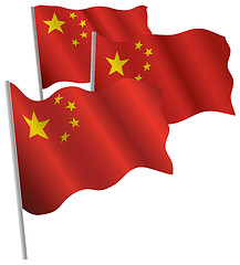Image showing China 3d flag.