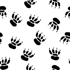 Image showing Abstract pawprint background.