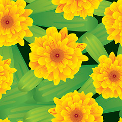 Image showing Abstract flowers background. Seamless.
