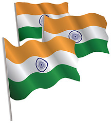 Image showing India 3d flag.