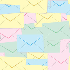 Image showing Abstract envelopes background.