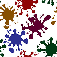 Image showing Abstract splash background. Seamless.