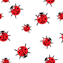 Image showing Abstract red bugs background.