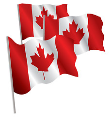 Image showing Canada 3d flag.