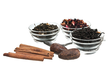 Image showing still life of tea leaves