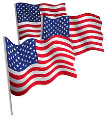 Image showing USA 3d flag.