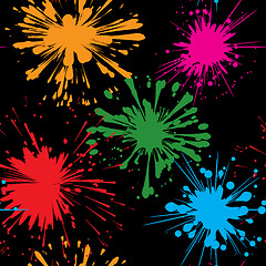 Image showing Abstract splash background. Seamless.