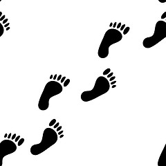 Image showing Abstract footprint background.