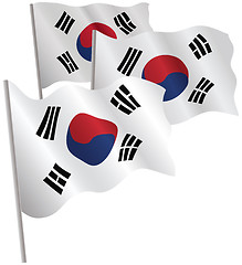 Image showing South Korea 3d flag.