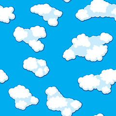 Image showing Abstract clouds background. Seamless.