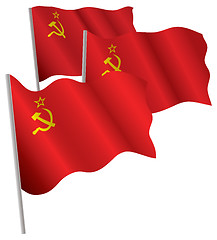 Image showing USSR 3d flag.