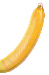 Image showing Condom on Banana