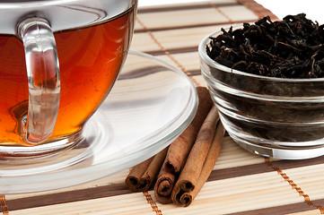 Image showing still life of tea leaves