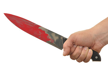 Image showing Hand with Knife
