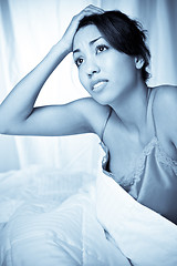 Image showing Insomnia woman