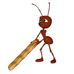 Image showing 3D rendered ant