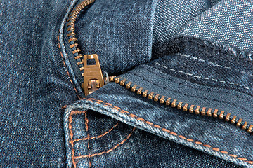 Image showing Jeans zipper.