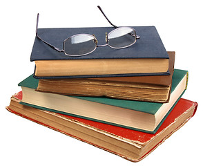 Image showing Glasses and books.